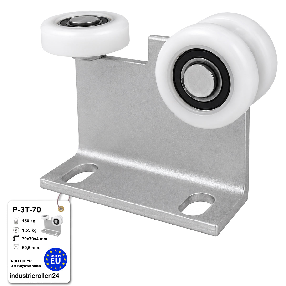 Torwagen für Schiebetore - für Profile 70 x 70 mm - Wandstärke 4 mm: P-3T-70