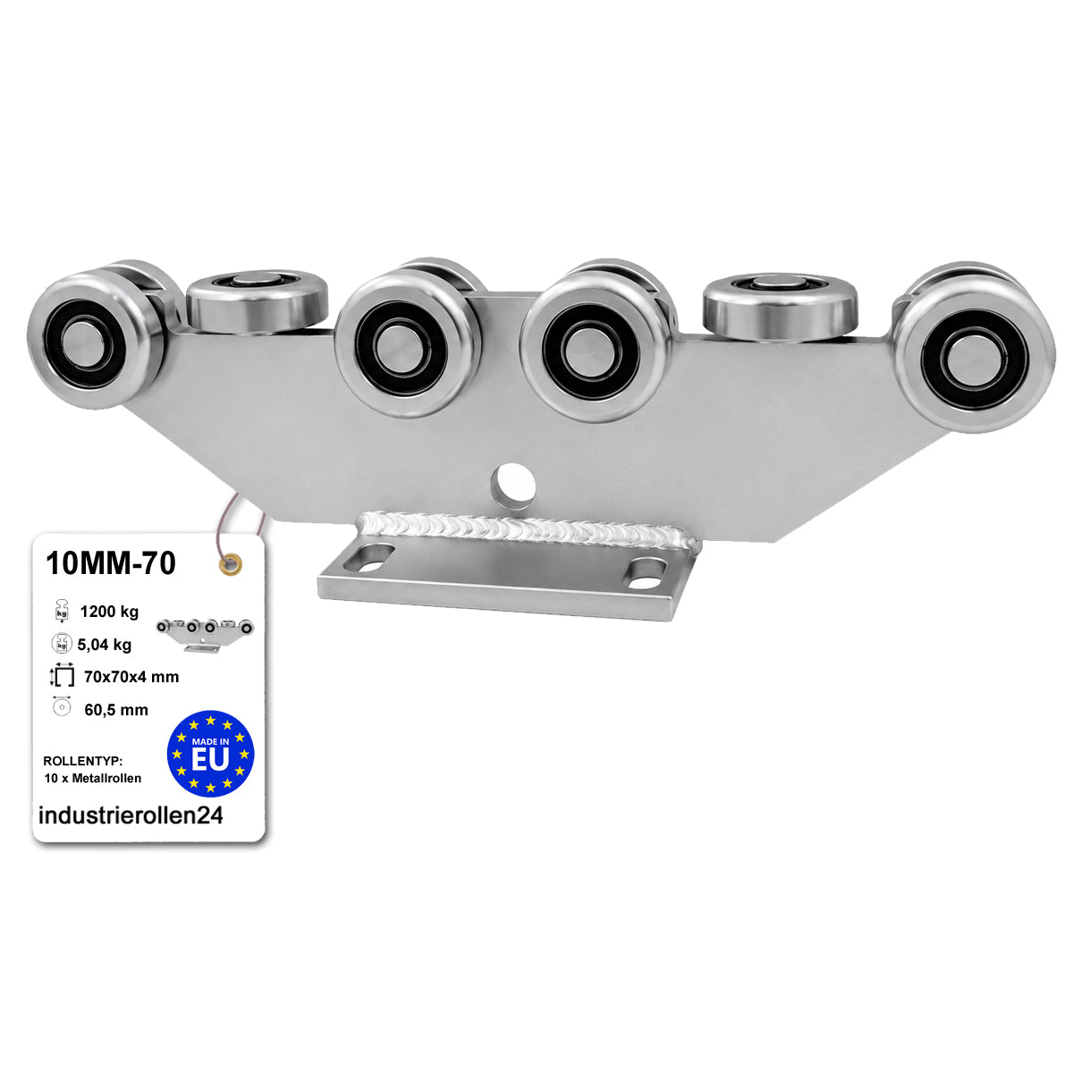 Torwagen für Schiebetore - für Profile 70 x 70 mm - Wandstärke 4 mm: 10MM-70