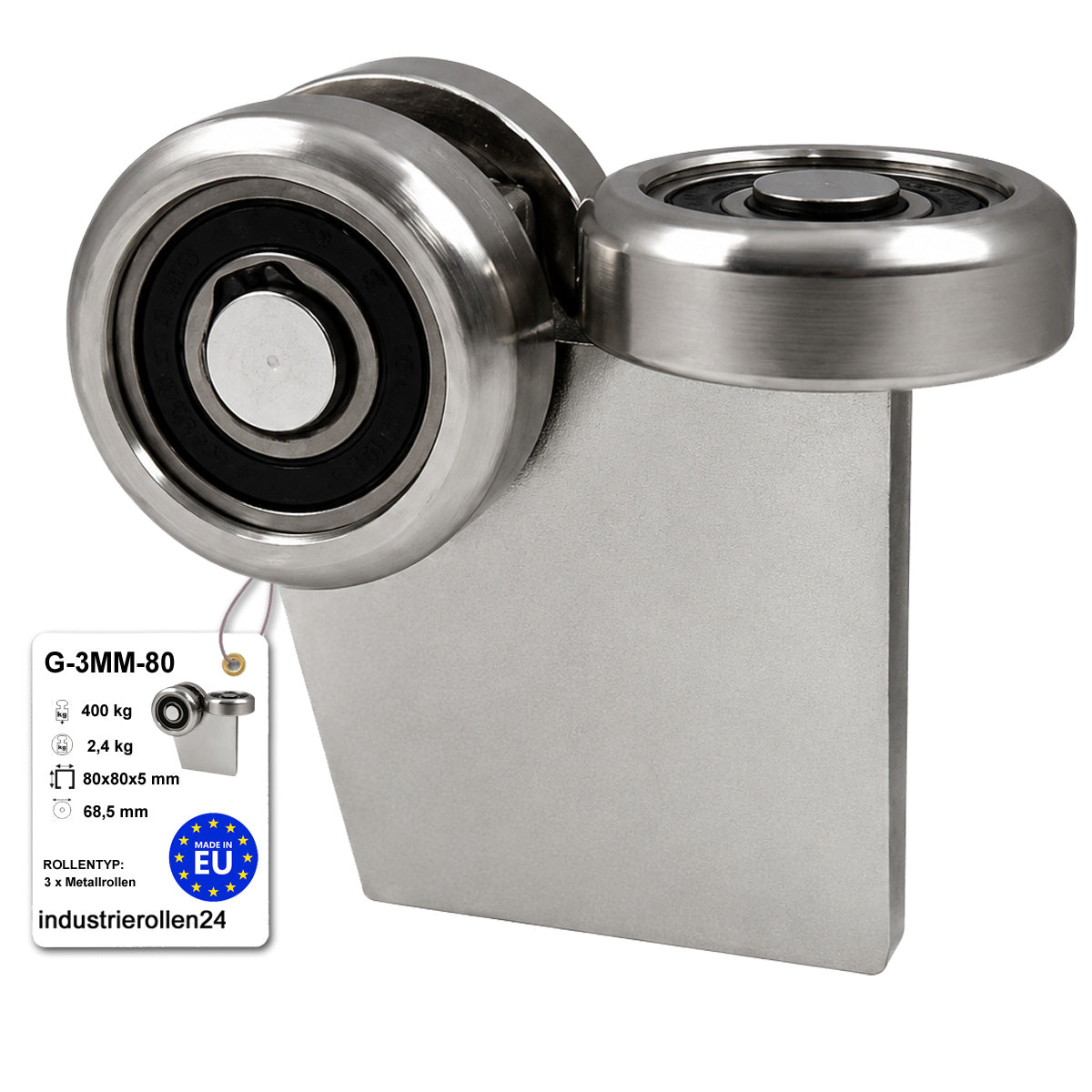 Torwagen für Schiebetore - für Profile 80 x 80 mm - Wandstärke 5 mm: G-3MM-80