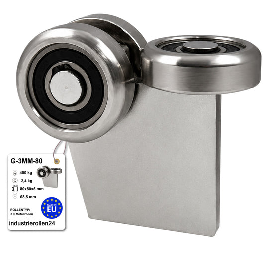 Torwagen für Schiebetore - für Profile 80 x 80 mm - Wandstärke 5 mm: G-3MM-80
