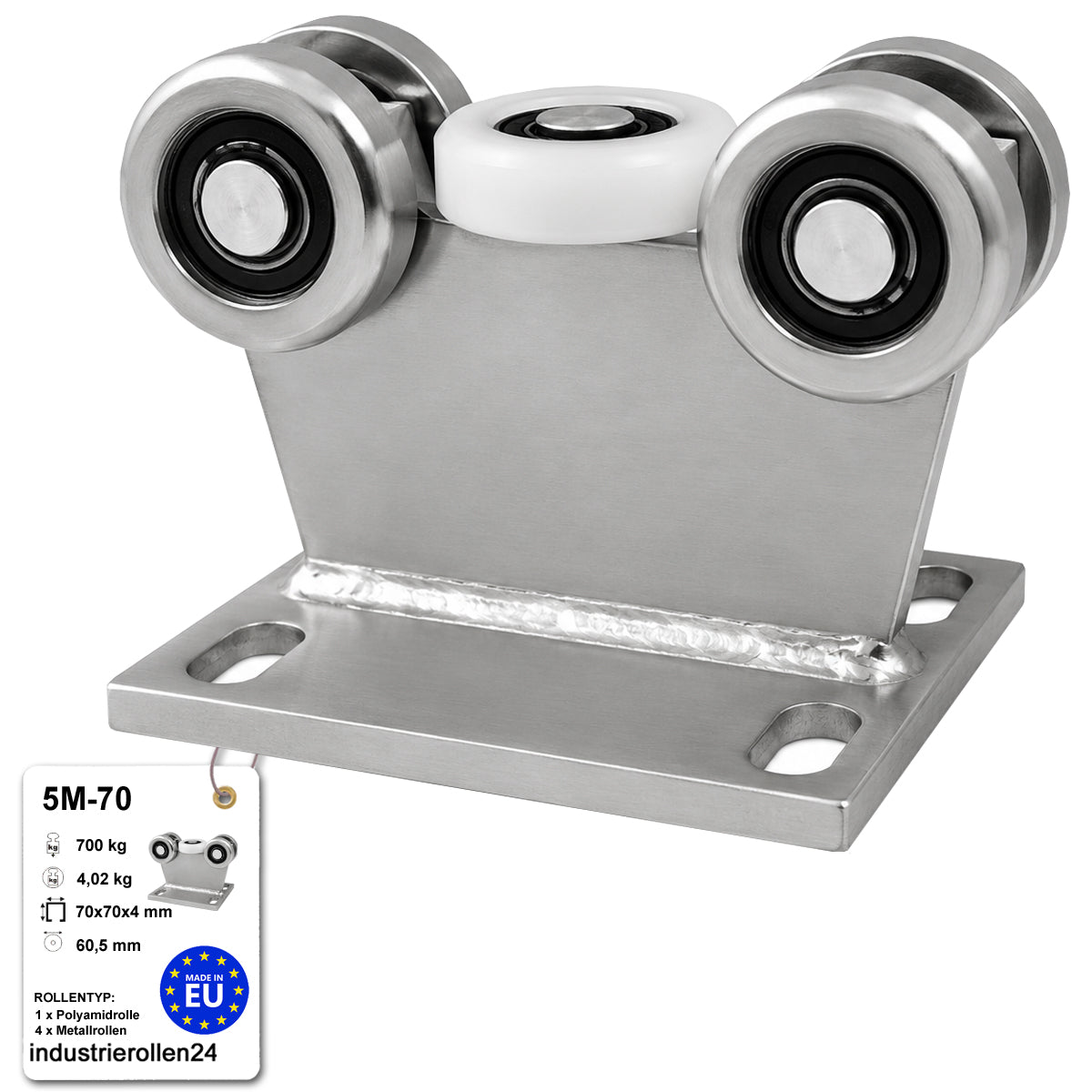 Torwagen für Schiebetore - für Profile 70 x 70 mm - Wandstärke 4 mm: 5M-70