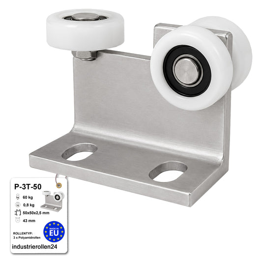 Torwagen für Schiebetore - für Profile 50x50 mm - Wandstärke 2,5 mm: P-3T-50