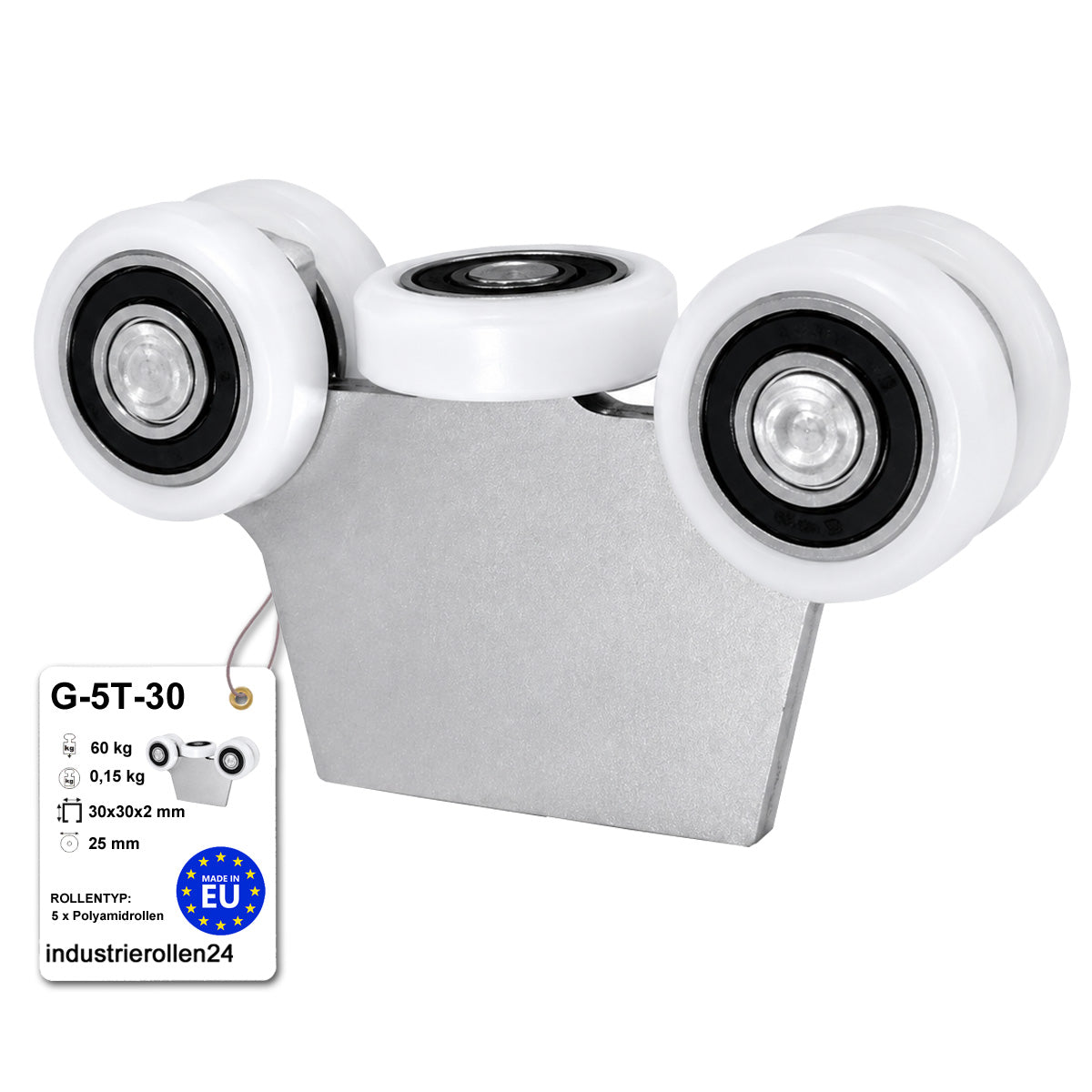 Torwagen für Schiebetore - für Profile 30x30 mm - Wandstärke 2 mm: G-5T-30
