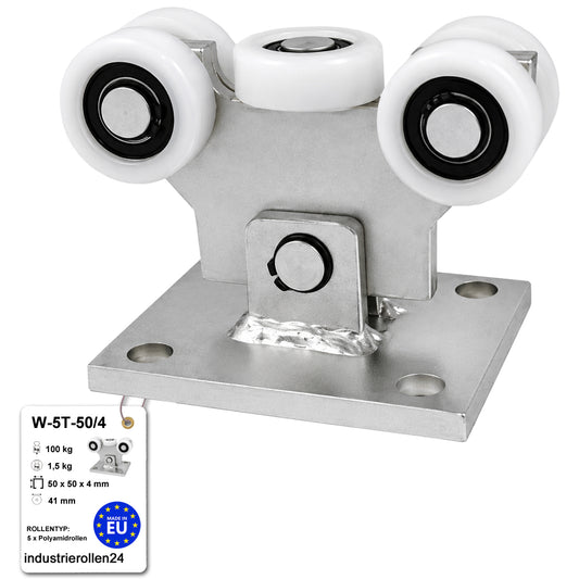 Torwagen für Schiebetore - für Profile 50 x 50 mm - Wandstärke 4 mm: W-5T-50/4