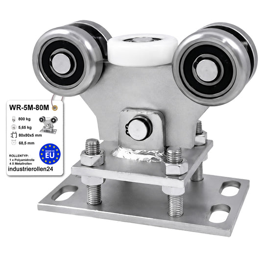 Torwagen für Schiebetore - für Profile 80 x 80 mm - Wandstärke 5 mm: WR-5M-80M