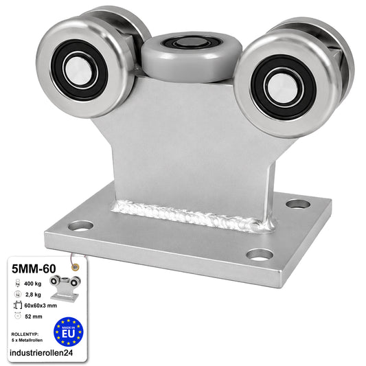 Torwagen für Schiebetore - für Profile 60 x 60 mm - Wandstärke 3 mm: 5MM-60
