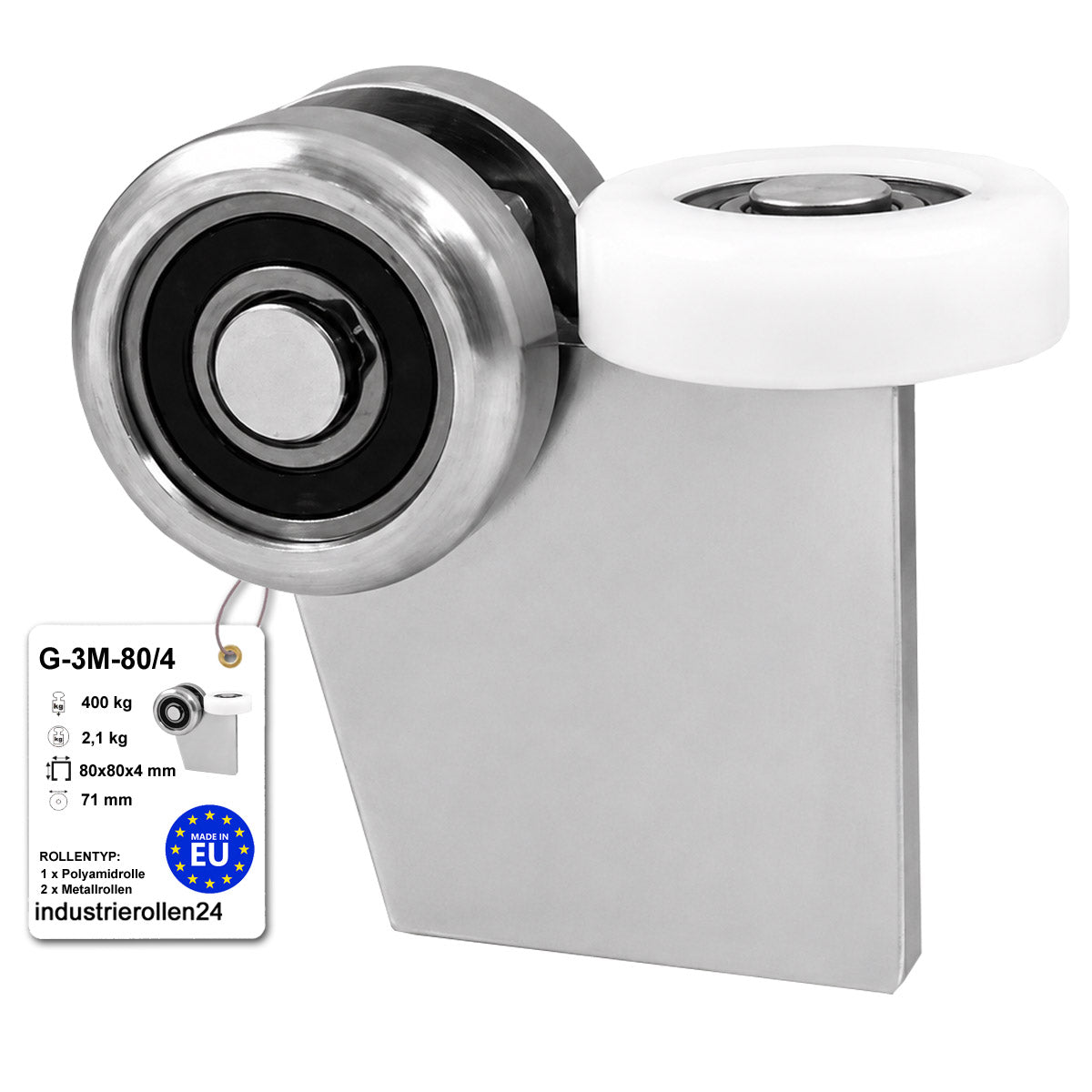 Torwagen für Schiebetore - für Profile 80 x 80 mm - Wandstärke 4 mm: G-3M-80/4