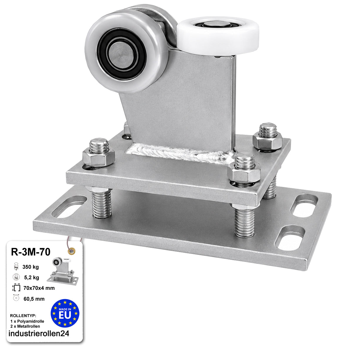 Torwagen für Schiebetore - für Profile 70 x 70 mm - Wandstärke 4 mm: R-3M-70