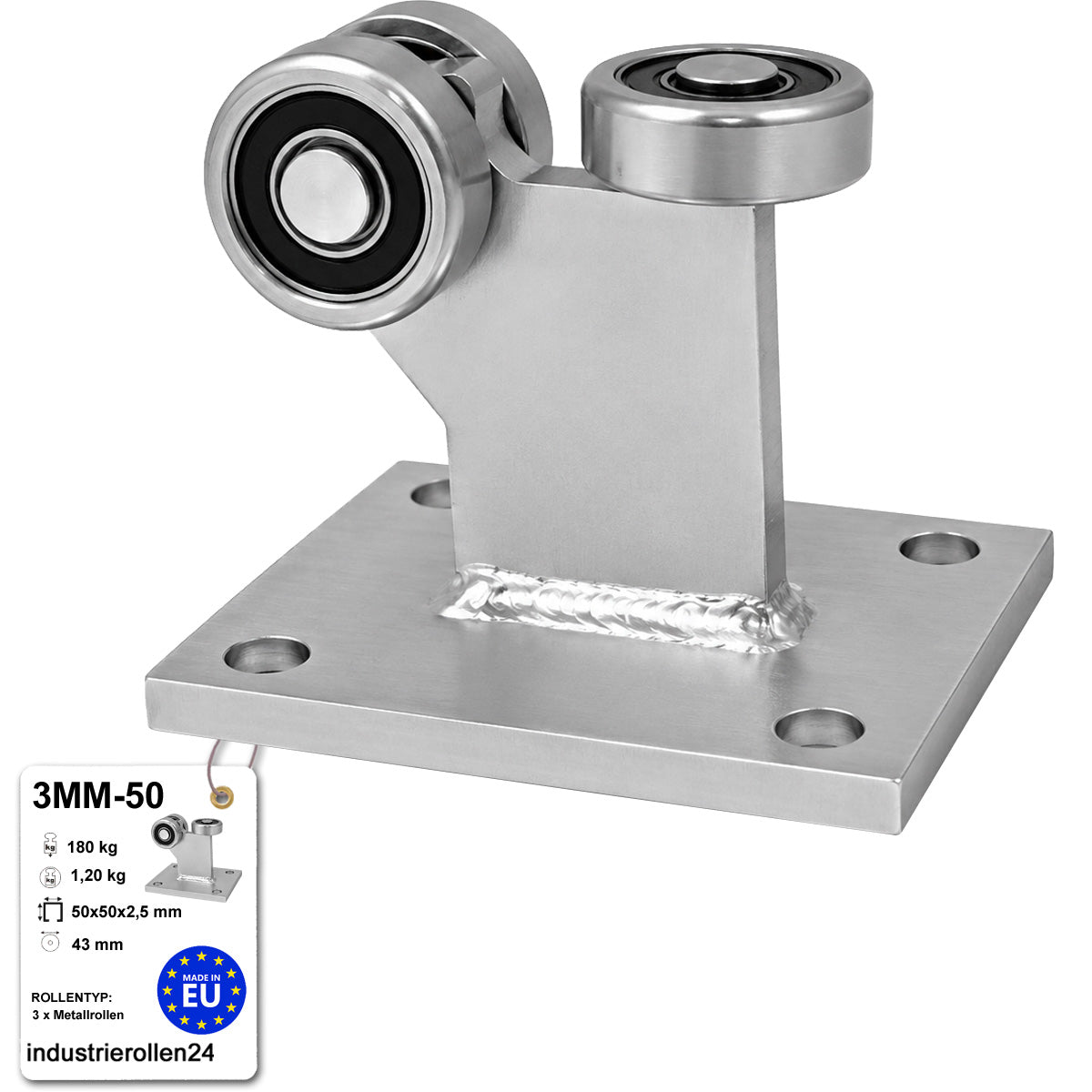 Torwagen für Schiebetore - für Profile 50x50 mm - Wandstärke 2,5 mm: 3MM-50