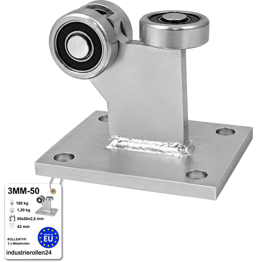 Torwagen für Schiebetore - für Profile 50x50 mm - Wandstärke 2,5 mm: 3MM-50