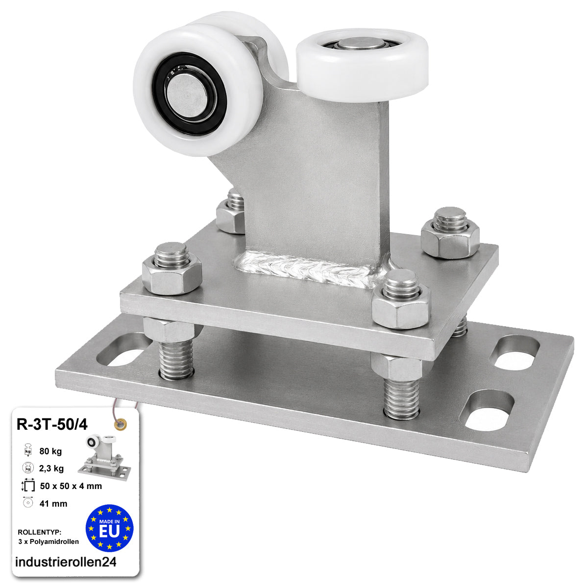 Torwagen für Schiebetore - für Profile 50 x 50 mm - Wandstärke 4 mm: R-3T-50/4
