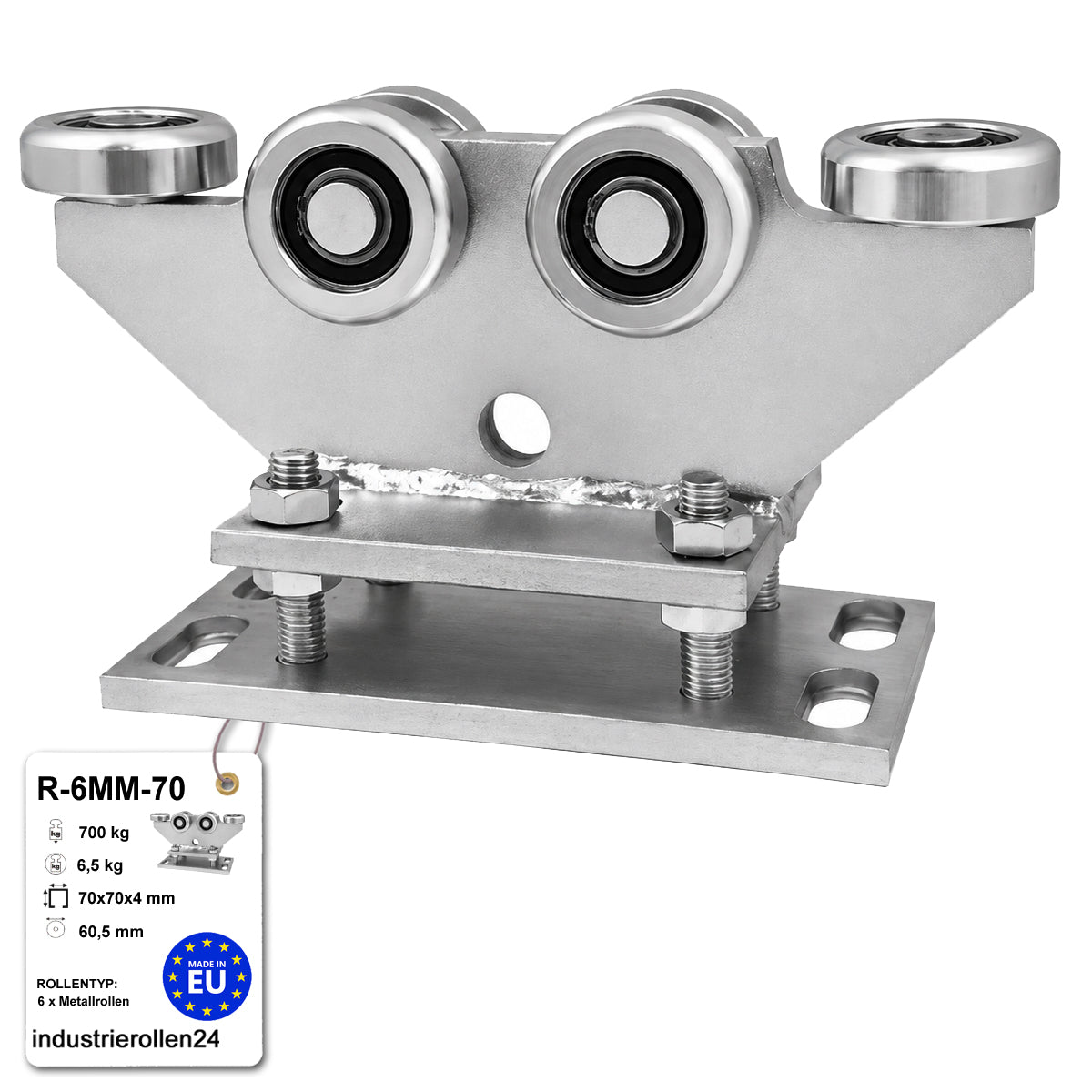 Torwagen für Schiebetore - für Profile 70 x 70 mm - Wandstärke 4 mm: R-6MM-70