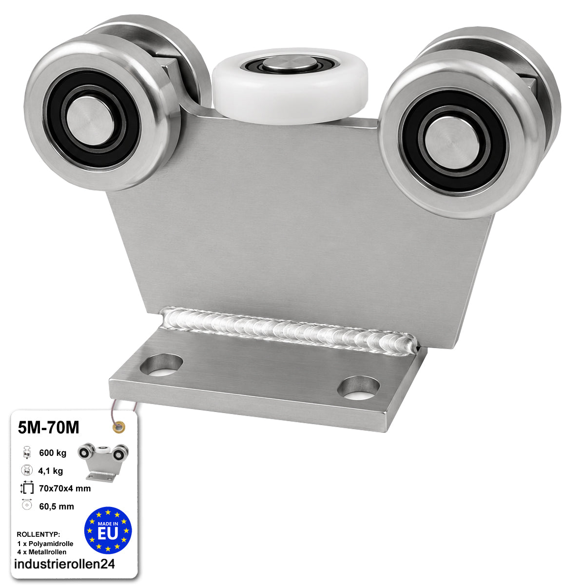 Torwagen für Schiebetore - für Profile 70 x 70 mm - Wandstärke 4 mm: 5M-70M