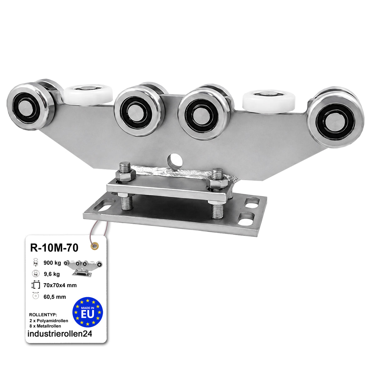 Torwagen für Schiebetore - für Profile 70 x 70 mm - Wandstärke 4 mm: R-10M-70