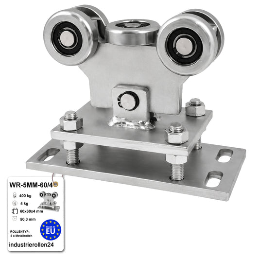 Torwagen für Schiebetore - für Profile 60 x 60 mm - Wandstärke 4 mm: WR-5MM-60/4