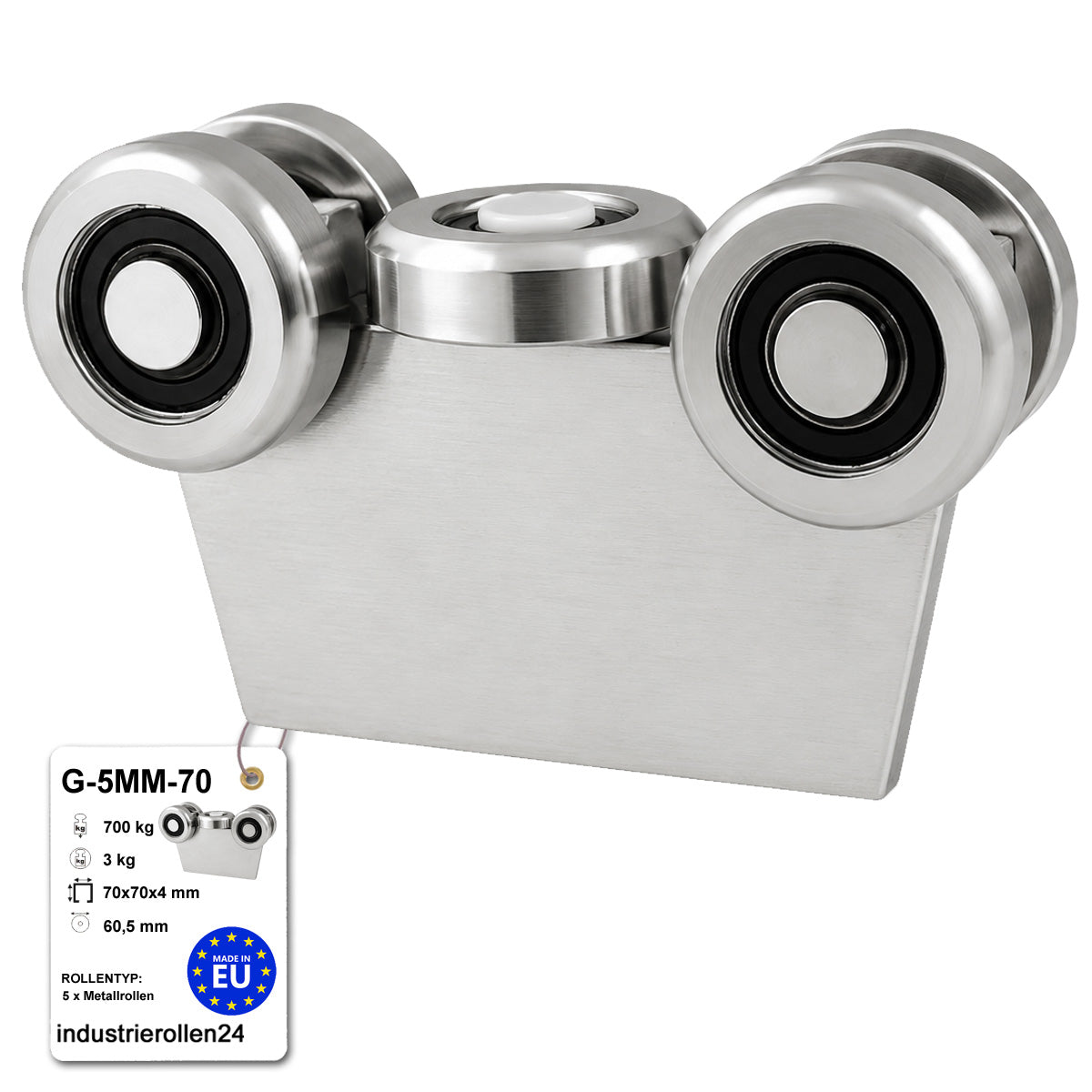 Torwagen für Schiebetore - für Profile 70 x 70 mm - Wandstärke 4 mm: G-5MM-70