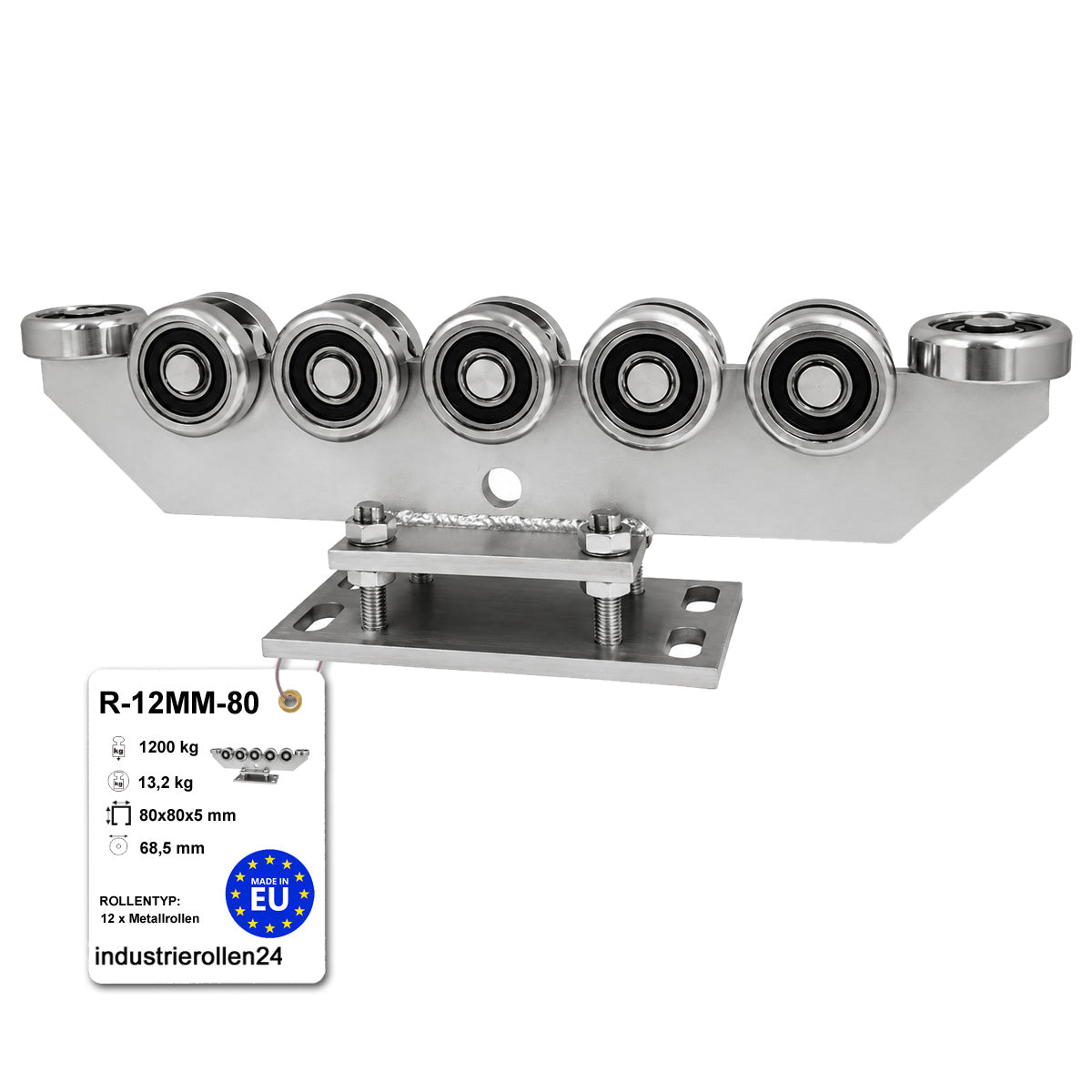 Torwagen für Schiebetore - für Profile 80 x 80 mm - Wandstärke 5 mm: R-12MM-80