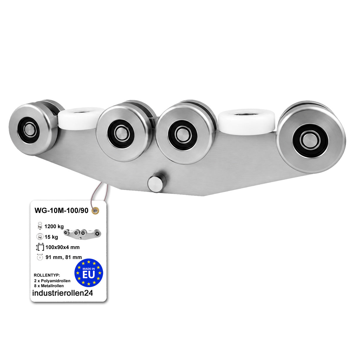 Torwagen für Schiebetore - für Profile 100x90 mm - Wandstärke 4 mm: WG-10M-100/90
