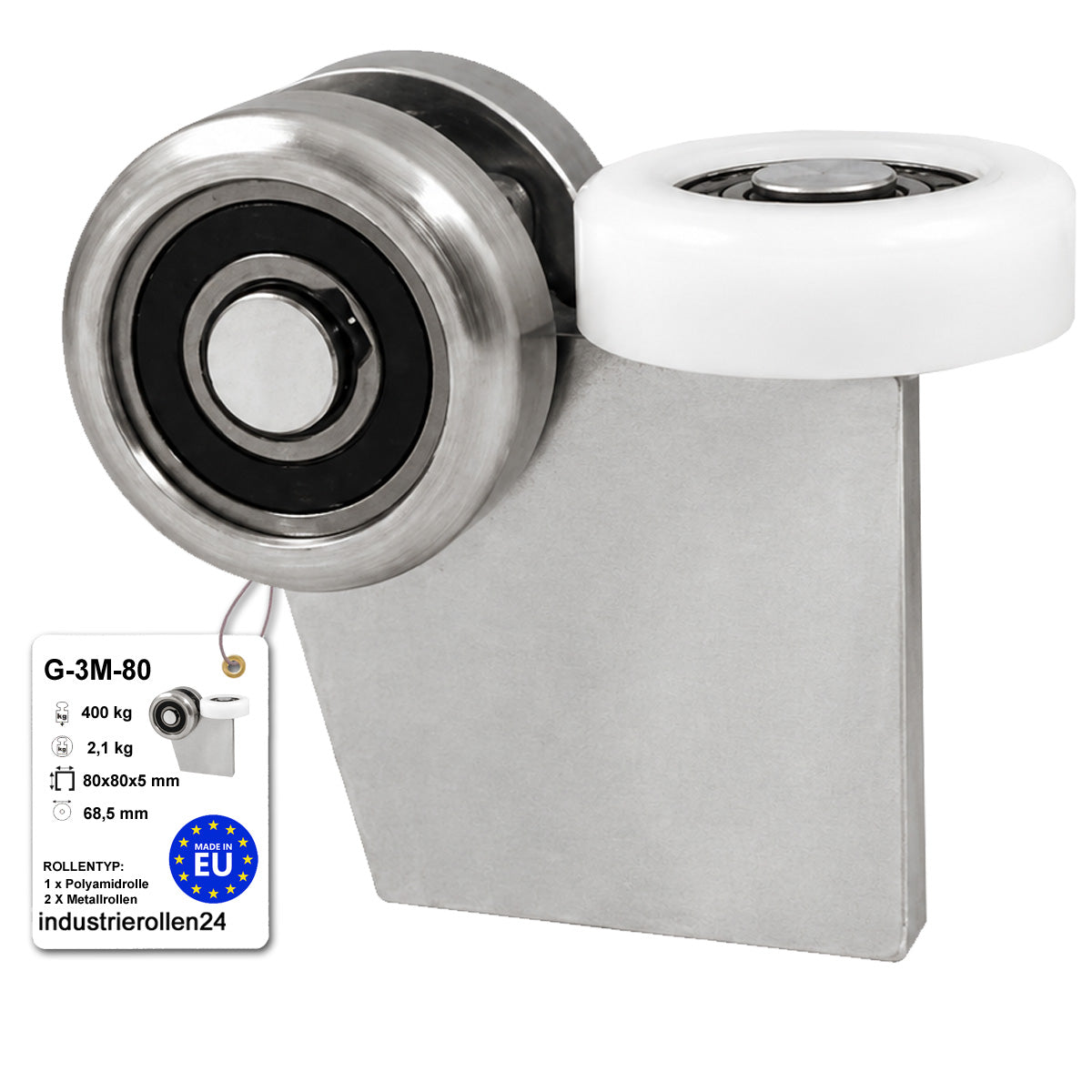 Torwagen für Schiebetore - für Profile 80 x 80 mm - Wandstärke 5 mm: G-3M-80