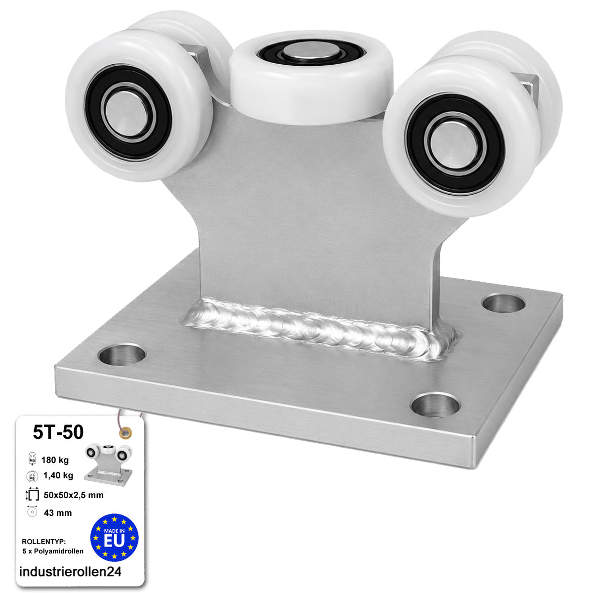 Torwagen für Schiebetore - für Profile 50x50 mm - Wandstärke 2,5 mm: 5T-50