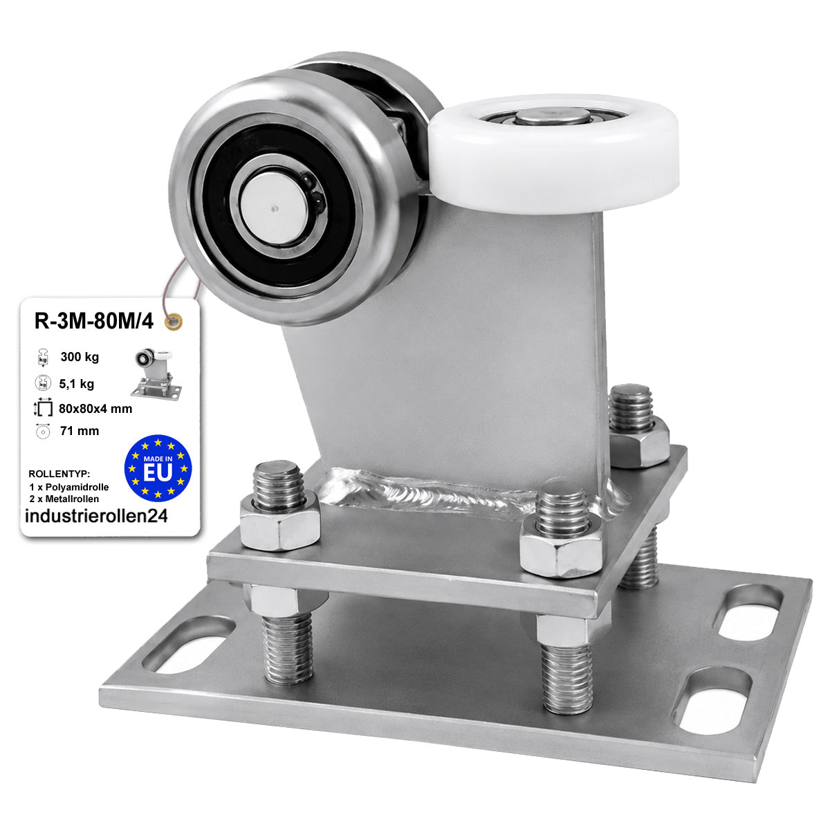 Torwagen für Schiebetore - für Profile 80 x 80 mm - Wandstärke 4 mm: R-3M-80M/4