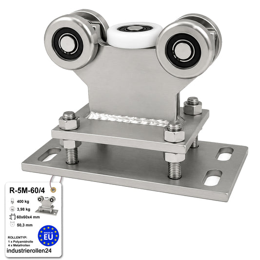 Torwagen für Schiebetore - für Profile 60 x 60 mm - Wandstärke 4 mm: R-5M-60/4
