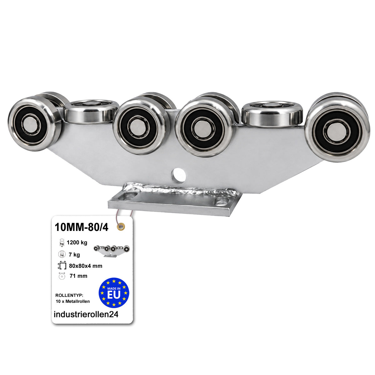 Torwagen für Schiebetore - für Profile 80 x 80 mm - Wandstärke 4 mm: 10MM-80/4