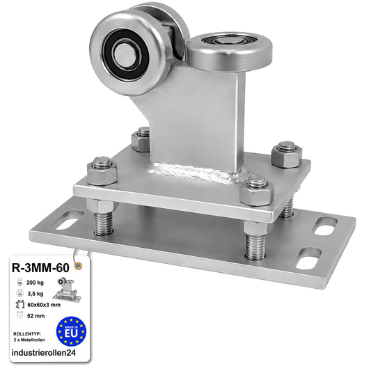 Torwagen für Schiebetore - für Profile 60 x 60 mm - Wandstärke 3 mm: R-3MM-60