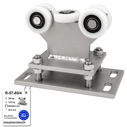 Torwagen für Schiebetore - für Profile 60 x 60 mm - Wandstärke 4 mm: R-5T-60/4