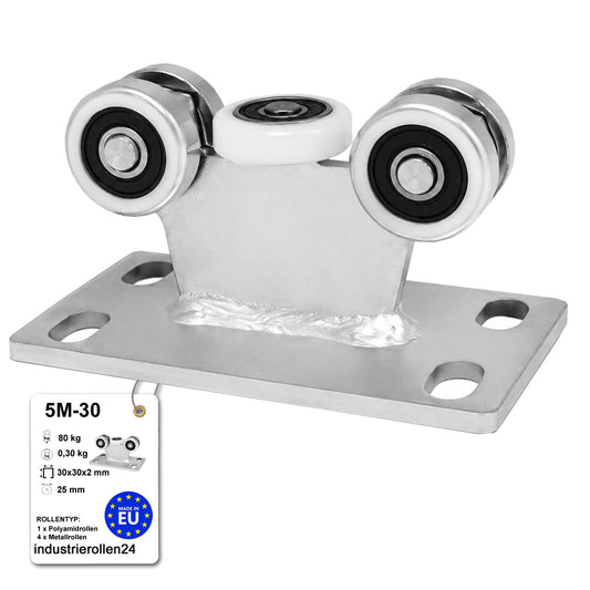 Torwagen für Schiebetore - für Profile 30x30 mm - Wandstärke 2 mm: 5M-30