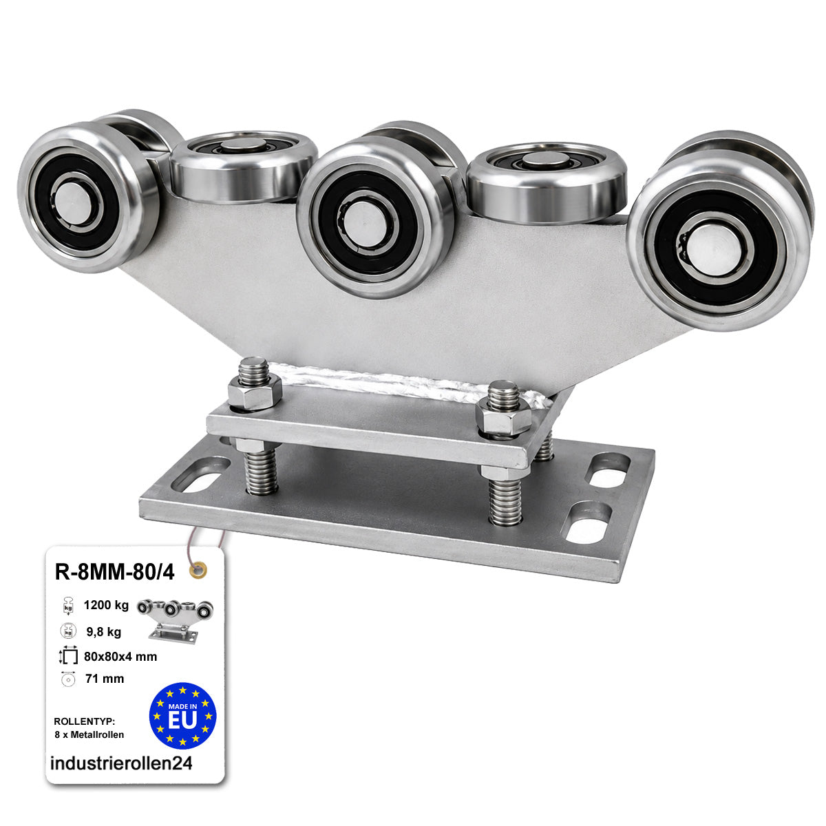 Torwagen für Schiebetore - für Profile 80 x 80 mm - Wandstärke 4 mm: R-8MM-80/4