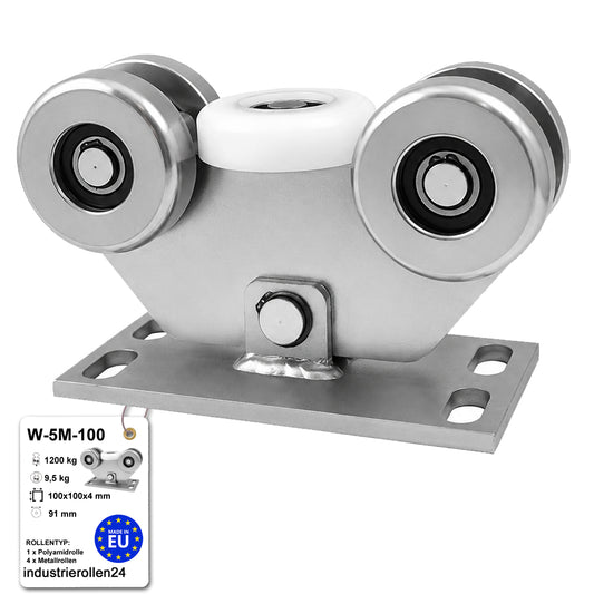 Torwagen für Schiebetore - für Profile 100x100 mm - Wandstärke 4 mm: W-5M-100