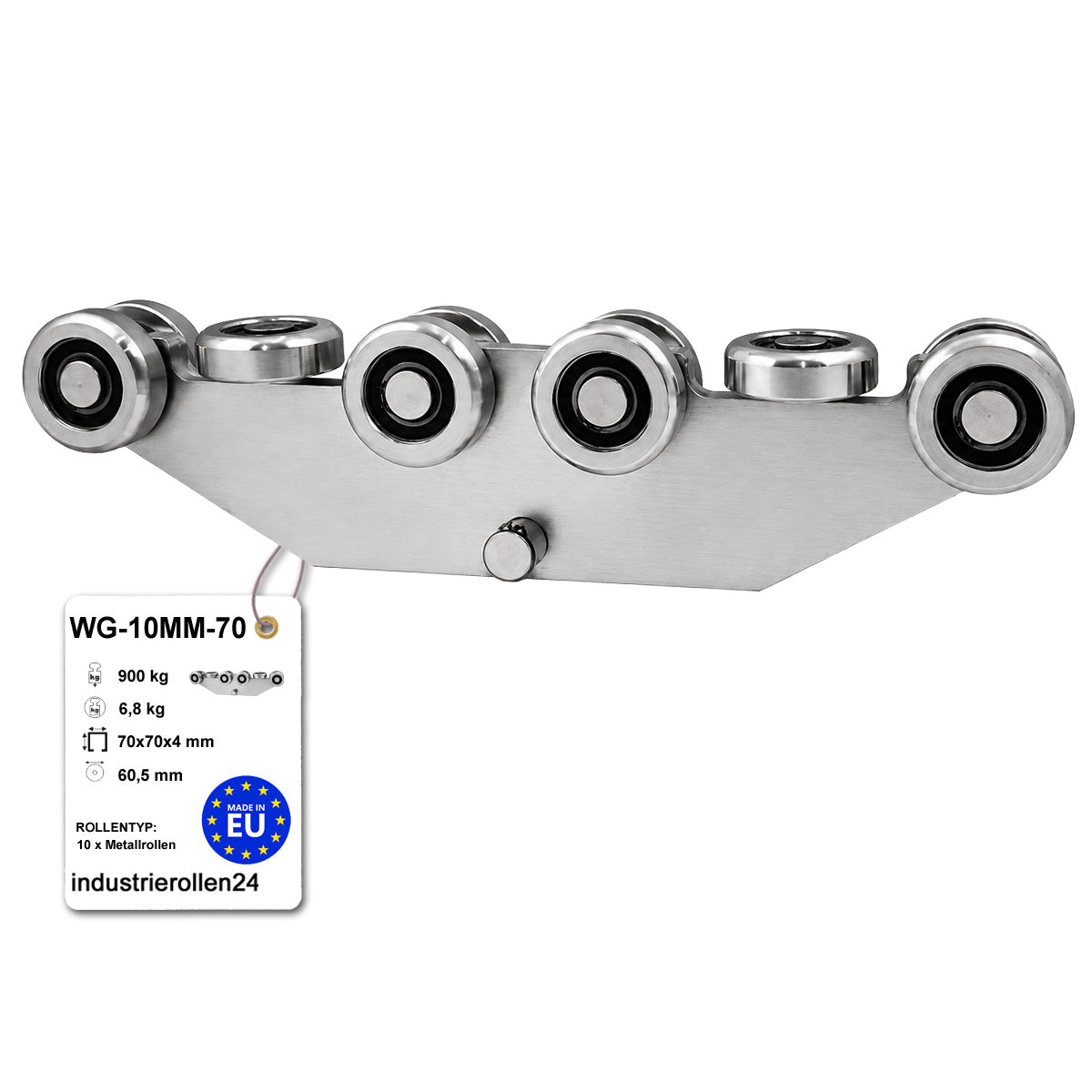 Torwagen für Schiebetore - für Profile 70 x 70 mm - Wandstärke 4 mm: WG-10MM-70