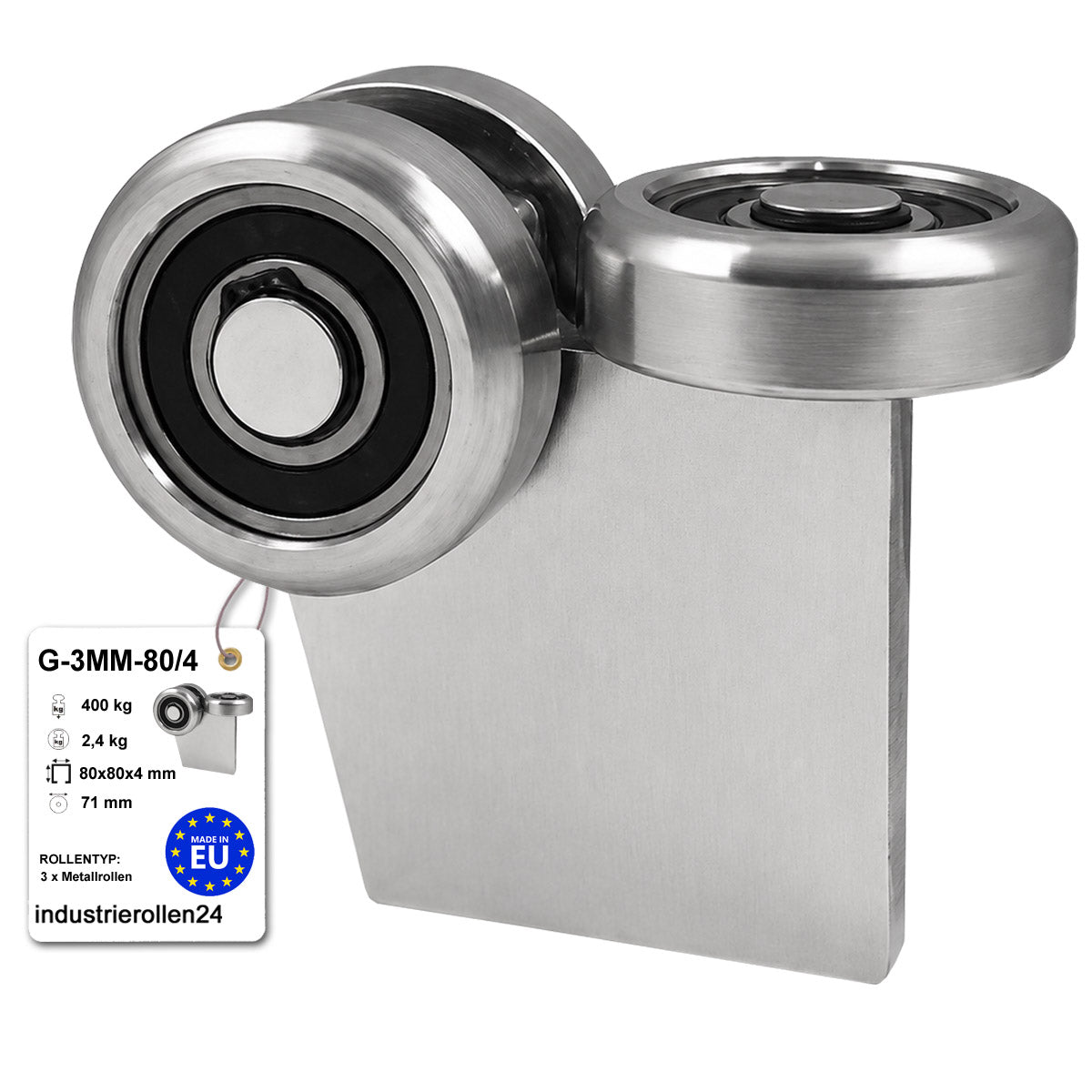 Torwagen für Schiebetore - für Profile 80 x 80 mm - Wandstärke 4 mm: G-3MM-80/4