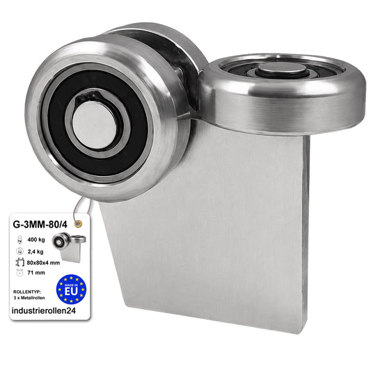 Torwagen für Schiebetore - für Profile 80 x 80 mm - Wandstärke 4 mm: G-3MM-80/4