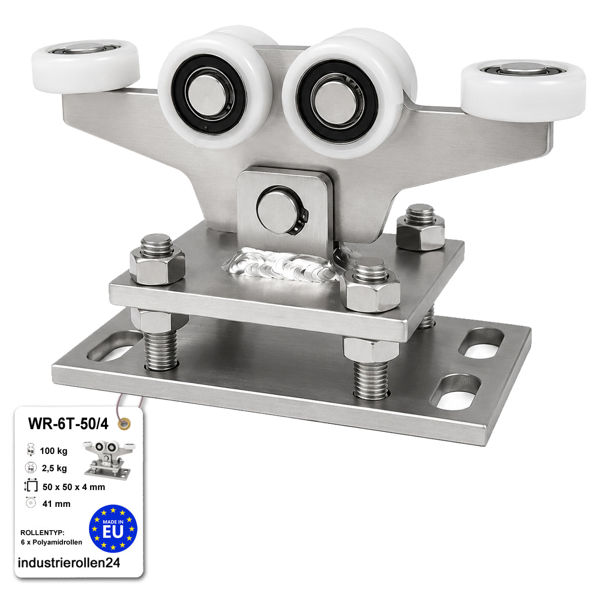 Torwagen für Schiebetore - für Profile 50 x 50 mm - Wandstärke 4 mm: WR-6T-50/4