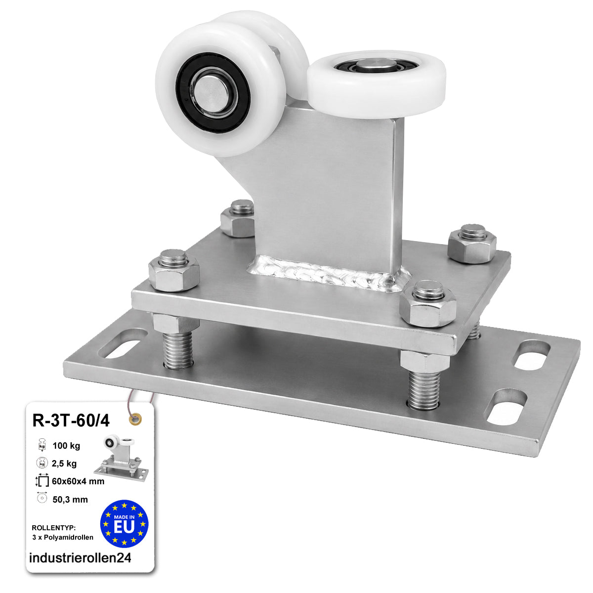 Torwagen für Schiebetore - für Profile 60 x 60 mm - Wandstärke 4 mm: R-3T-60/4