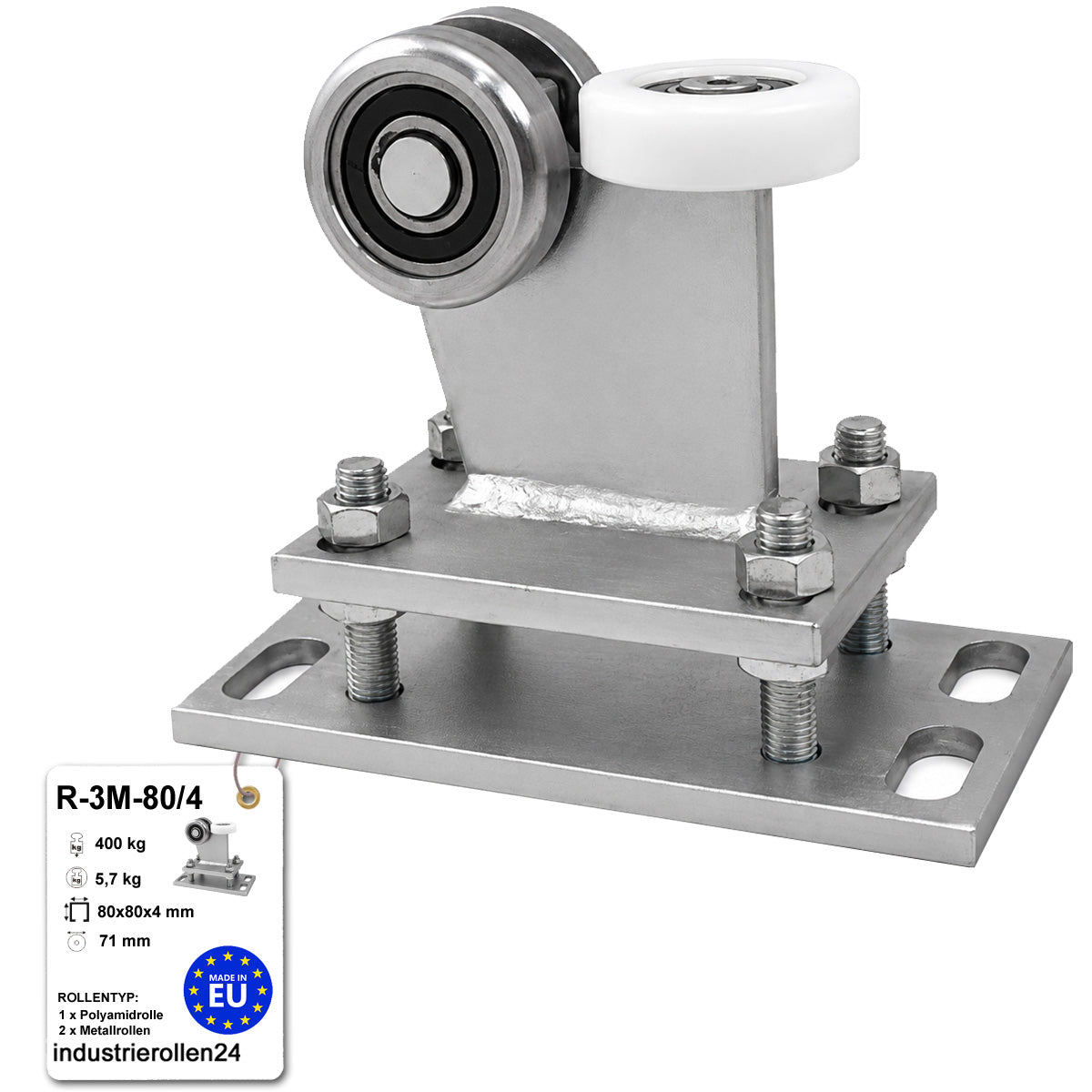 Torwagen für Schiebetore - für Profile 80 x 80 mm - Wandstärke 4 mm: R-3M-80/4