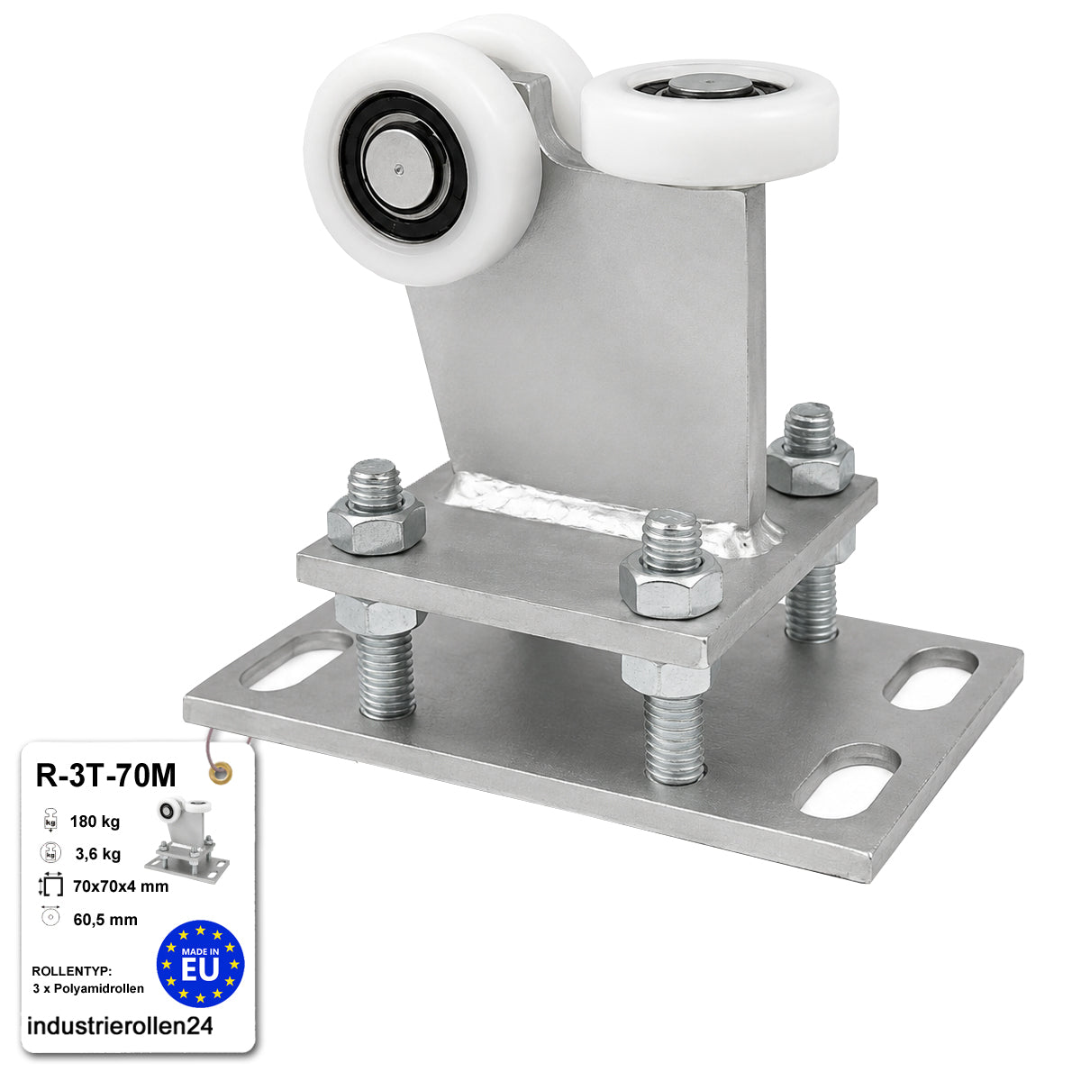 Torwagen für Schiebetore - für Profile 70 x 70 mm - Wandstärke 4 mm: R-3T-70M
