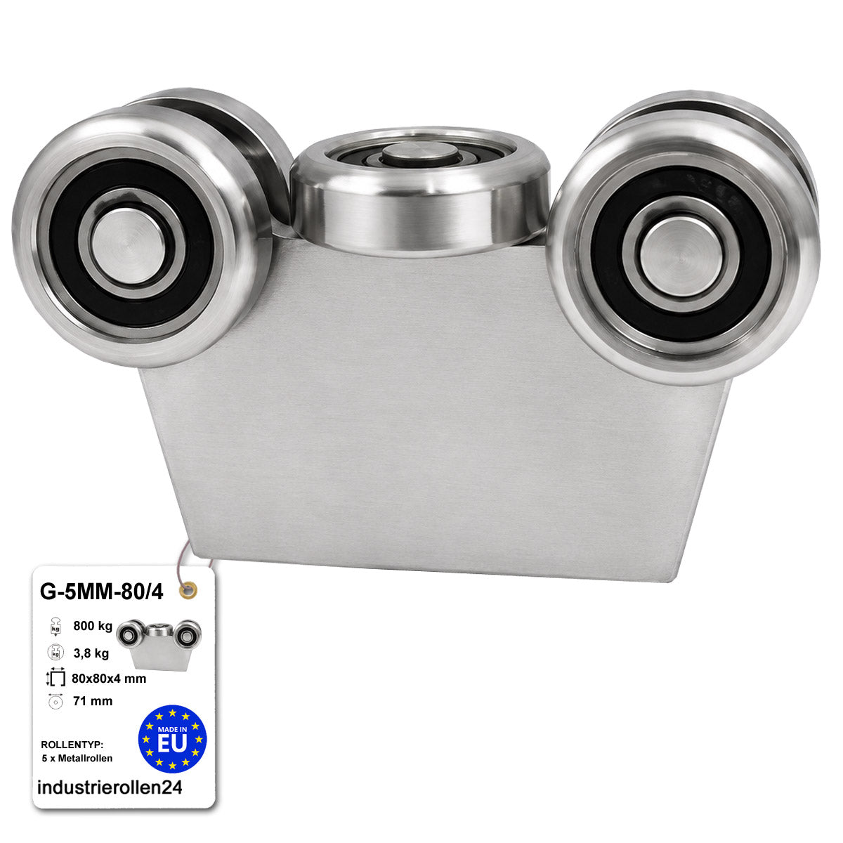 Torwagen für Schiebetore - für Profile 80 x 80 mm - Wandstärke 4 mm: G-5MM-80/4