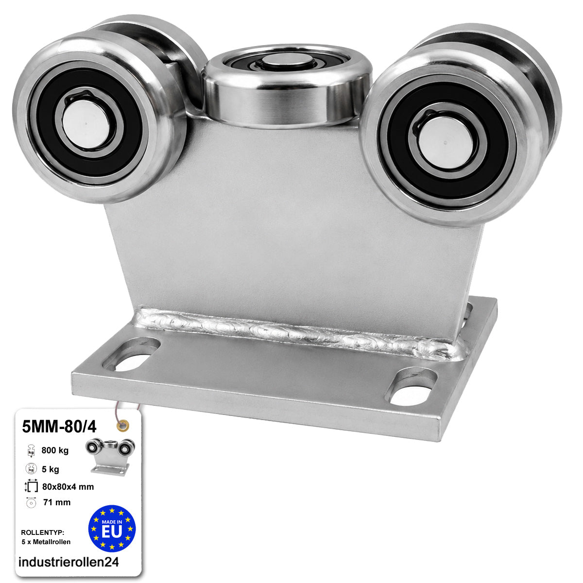 Torwagen für Schiebetore - für Profile 80 x 80 mm - Wandstärke 4 mm: 5MM-80/4