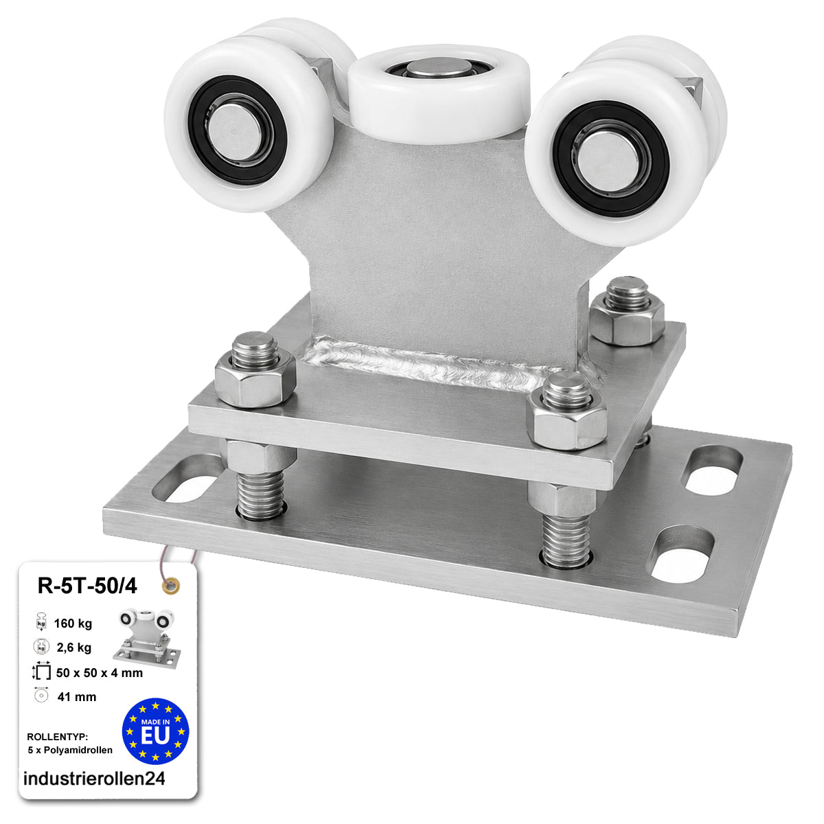Torwagen für Schiebetore - für Profile 50 x 50 mm - Wandstärke 4 mm: R-5T-50/4