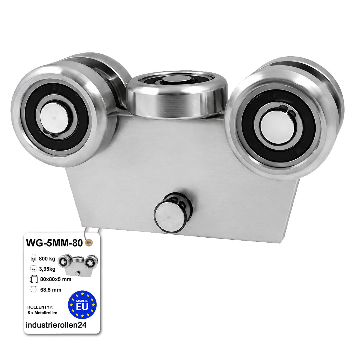 Torwagen für Schiebetore - für Profile 80x80 mm - Wandstärke 5 mm: WG-5MM-80