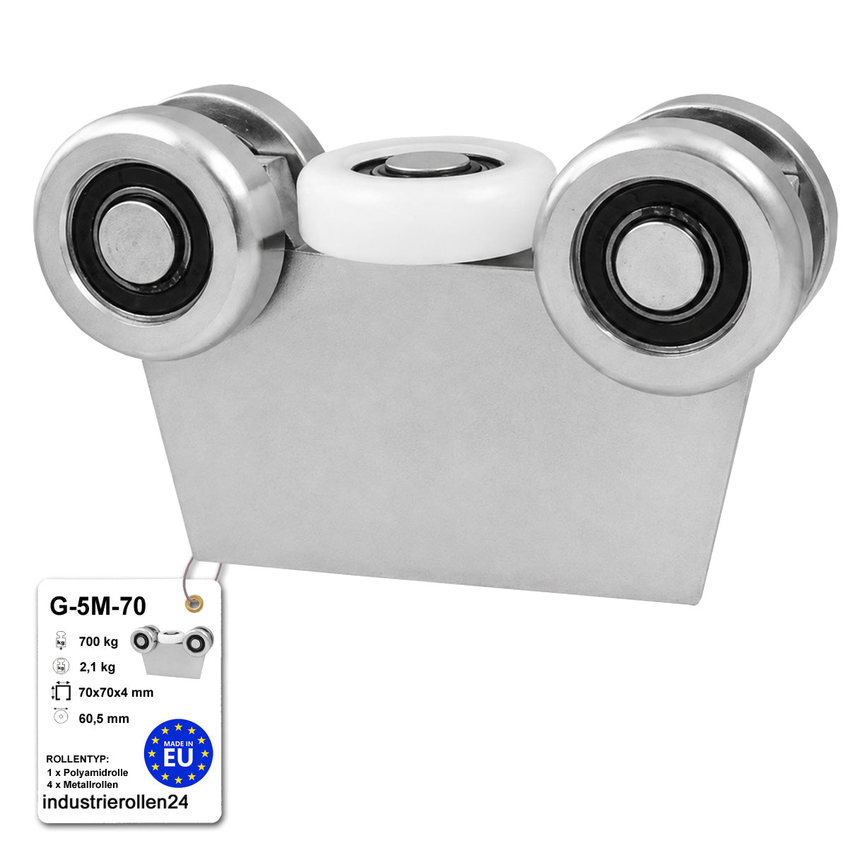 Torwagen für Schiebetore - für Profile 70 x 70 mm - Wandstärke 4 mm: G-5M-70