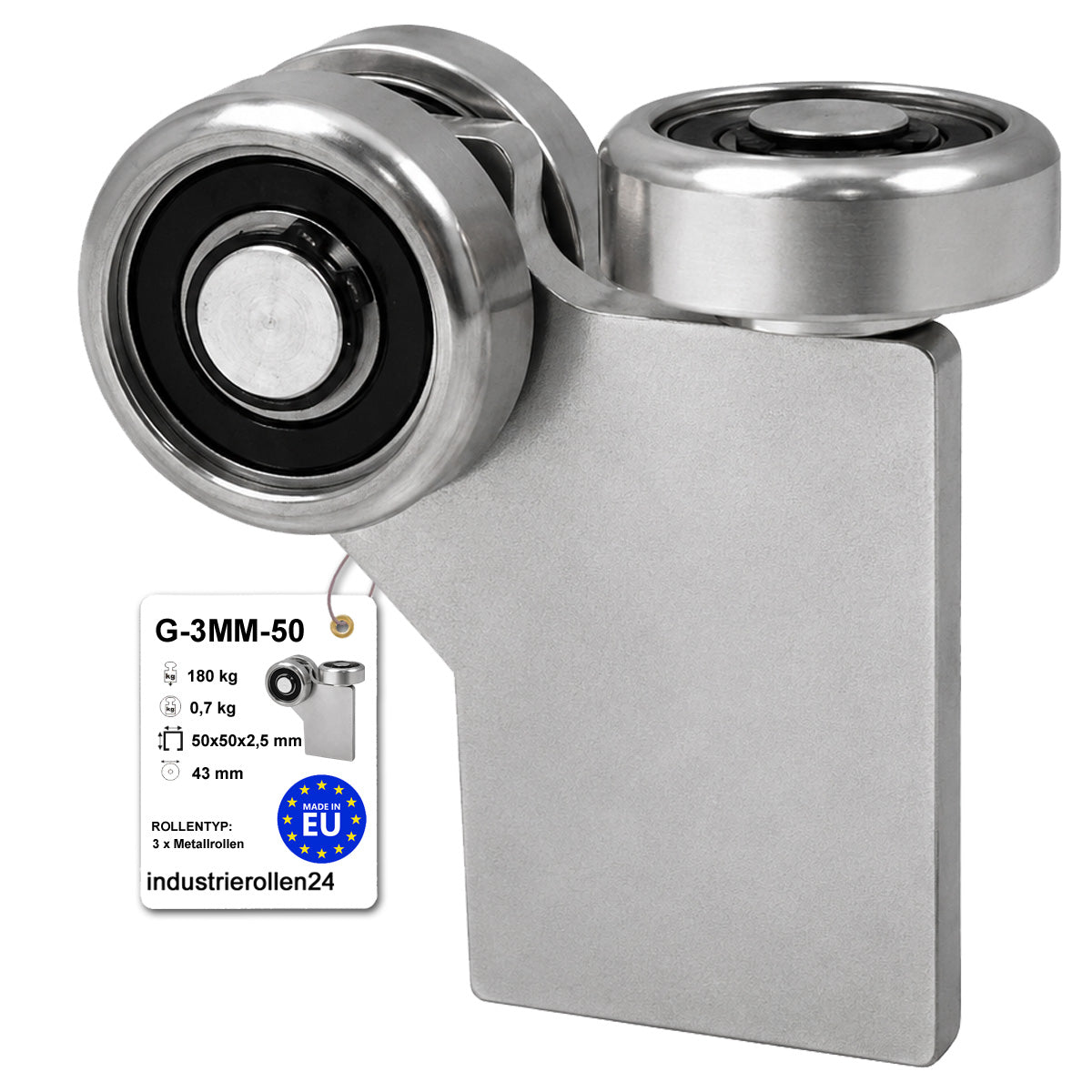 Torwagen für Schiebetore - für Profile 50x50 mm - Wandstärke 2,5 mm: G-3MM-50