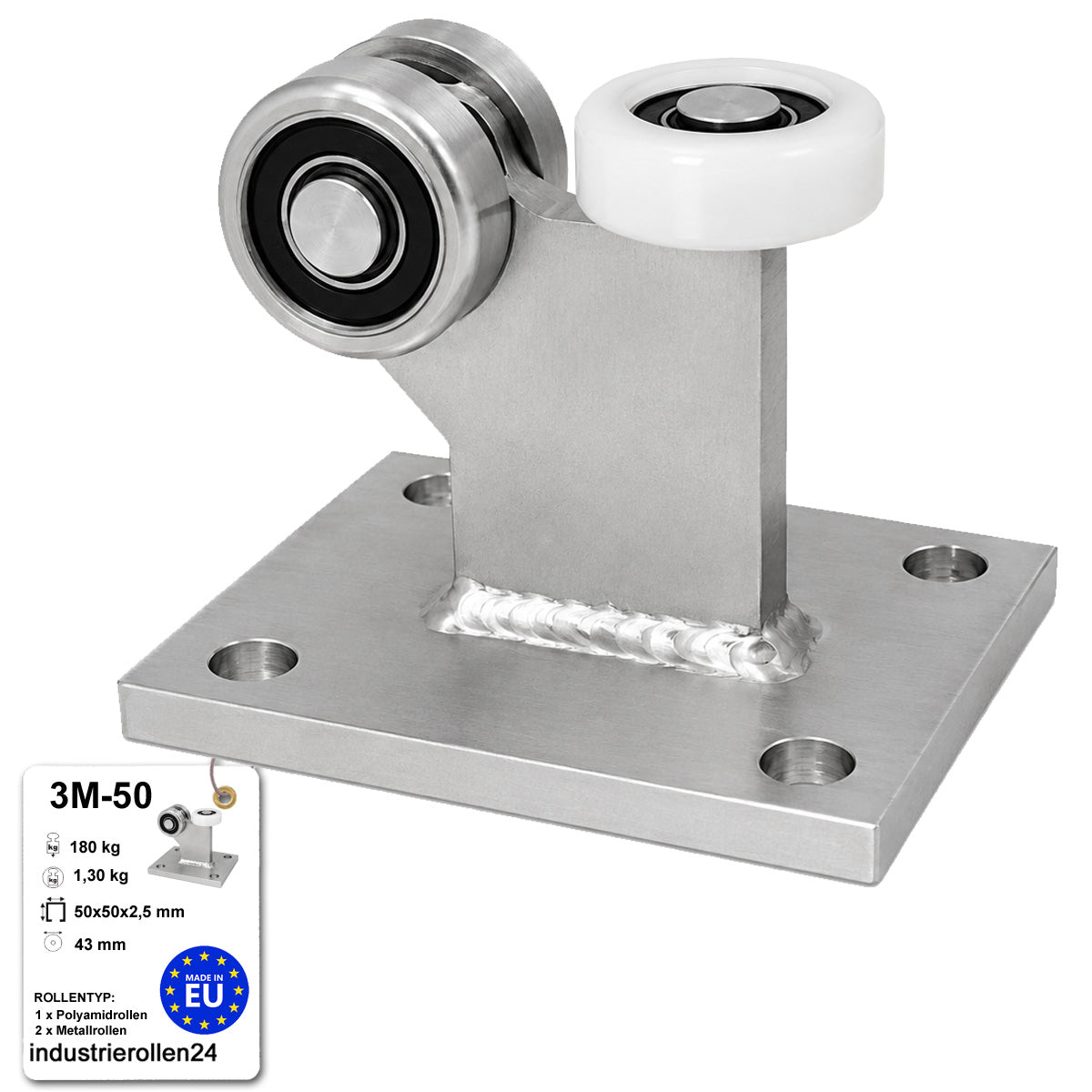 Torwagen für Schiebetore - für Profile 50x50 mm - Wandstärke 2,5 mm: 3M-50