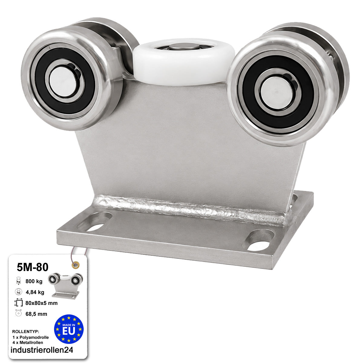 Torwagen für Schiebetore - für Profile 80 x 80 mm - Wandstärke 5 mm: 5M-80
