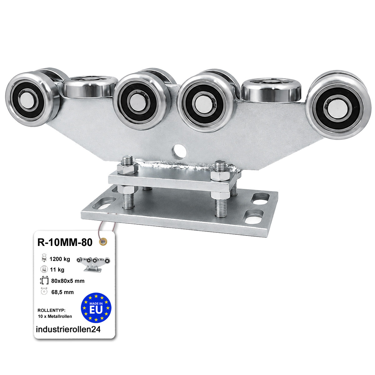 Torwagen für Schiebetore - für Profile 80 x 80 mm - Wandstärke 5 mm: R-10MM-80