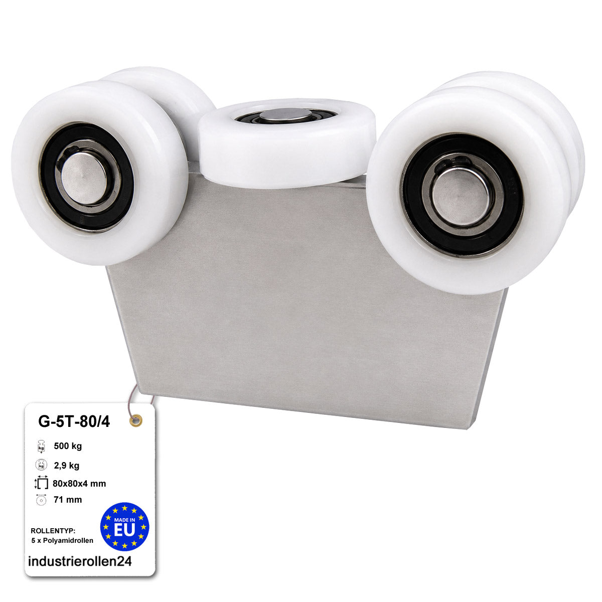 Torwagen für Schiebetore - für Profile 80 x 80 mm - Wandstärke 4 mm: G-5T-80/4