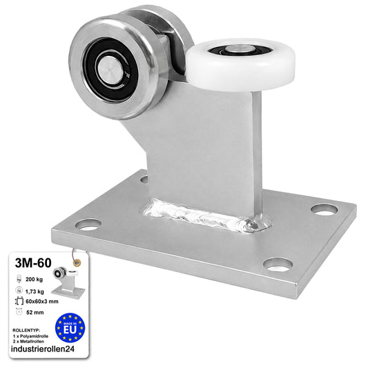 Torwagen für Schiebetore - für Profile 60 x 60 mm - Wandstärke 3 mm: 3M-60
